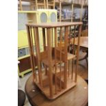 Mid 20th century Pale Oak Revolving Bookcase