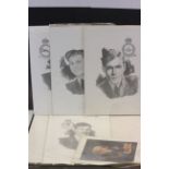 WWII - Five ltd edn RAF prints of individuals awarded The Victoria Cross all signed to include Group
