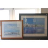 Two framed and glazed artistic prints