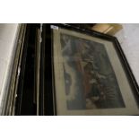 Four mid 19th century Alken equestrian prints in original frames, no. 1-4