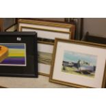 Collection of 19 framed & glazed prints relating to William Gary Samuel