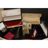 Collection of assorted costume jewellery, some boxed