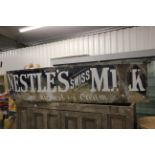 A large vintage ' Nestle ' Enamel Sign, possibly GWR related.