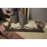 Victorian Ornate Metal Fire Fender