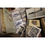 Collection of vintage cigarette cards and WW2 aircraft Recognition cards