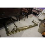 19th century Brass Fire Fender