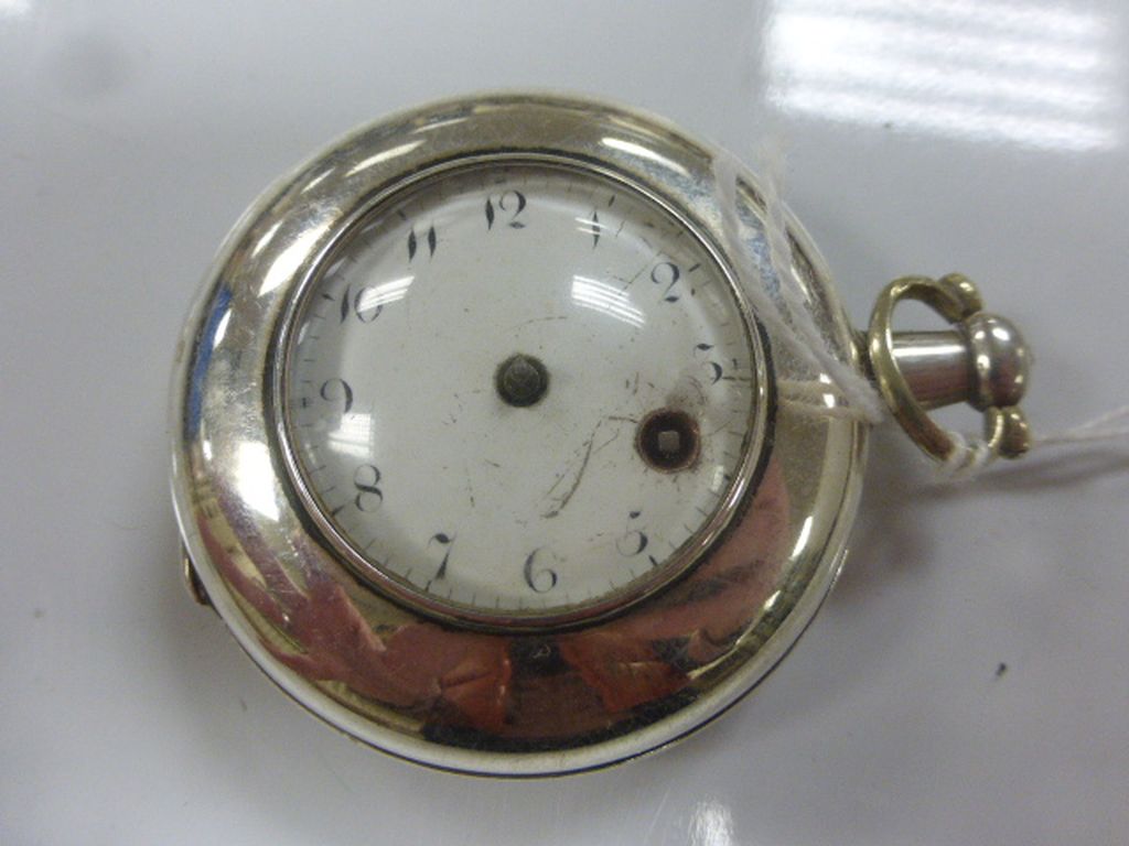 Georgian Silver Pair Cased Pocket Watch, London 1808