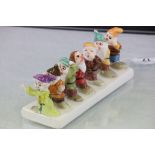 Clover ceramic Snow White & the Seven Dwarves toast rack