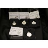 Four Boxed ' The Heritage Collection ' Pocket Watches