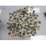 A large quantity of enamelled Masonic Bowling club badges including a Warwickshire Vice-President