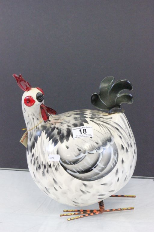 Gallo Rocking Roosters model with hand painted decoration