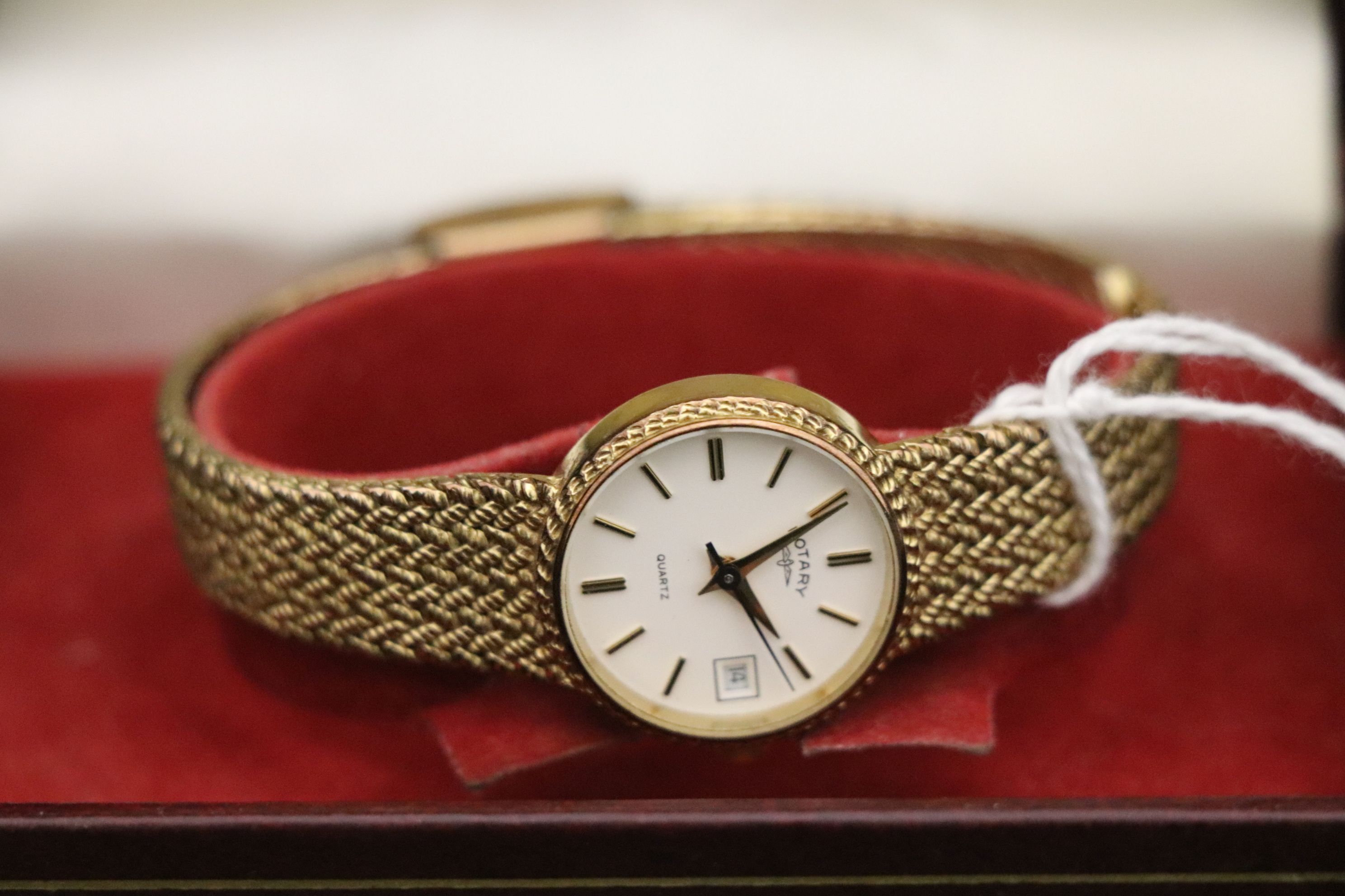 A cased ladies Rotary wristwatch with integral strap - Image 2 of 3