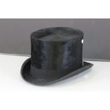 Vintage Top Hat with London maker mark to the interior