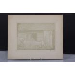 Photography - William Henry Fox Talbot. Talbotype 'The Woodcutters' mounted on card and showing