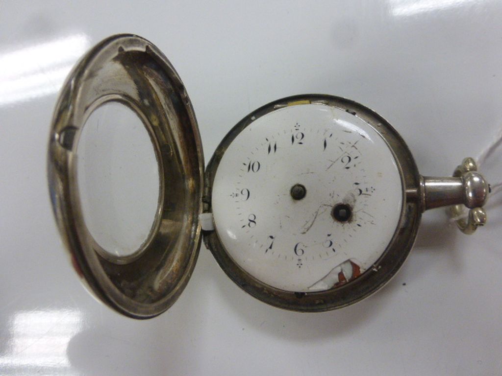 Georgian Silver Pair Cased Pocket Watch, London 1808 - Image 2 of 9