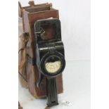 Vintage Leather cased Ferranti Clip on Ammeter