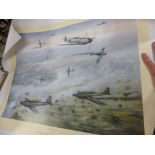 Aviation Print - Battle Attack by David Pritchard signed