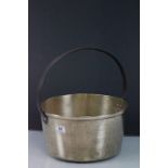 Large Victorian Bronze Preserving / Jam Pan with Iron Handle