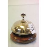 Wooden and brass shop bell