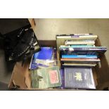 Box of Sailing and other Nautical books to include Badmington Library Yachting vol I & II and a