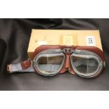 A pair of boxed 1950s goggles mark 8