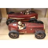 Two Models of Vintage Racing Cars and Drivers