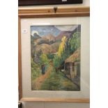 A framed Gauguin picture Street in Tahiti Art Council of England and South West Arts Council