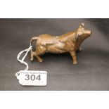 Cold Painted Spelter Bull