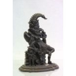 Kenrick cast Iron Mr Punch door stop, numbered 481