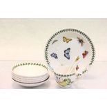 Portmeirion Ceramics - Apple Harvest Cup & Two Saucers, Two Strawberry Fair Saucers, Botanic