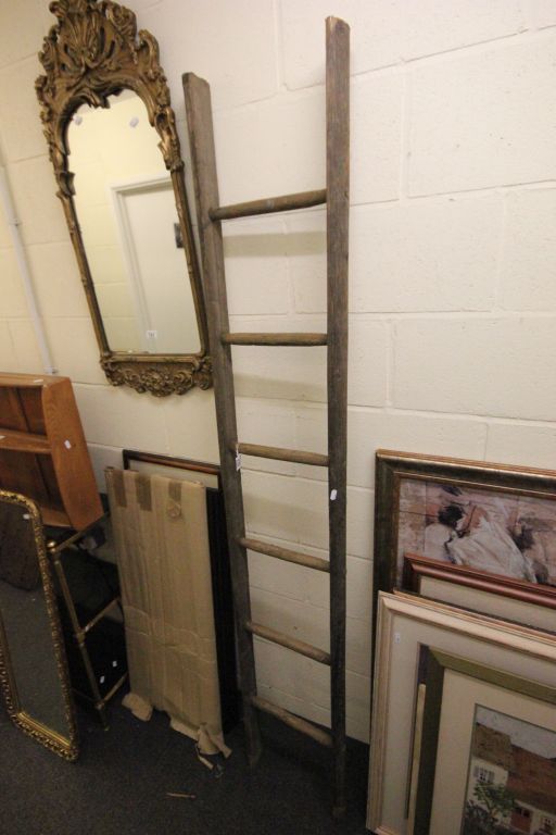 Vintage Wooden Ladder Towel Rail