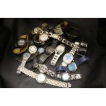 Assorted Gents vintage wristwatches to include Sekonda, Guess, Reebok, Reflex etc