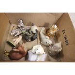 Collection of ceramic animals, most marked to base Eva Dalberg
