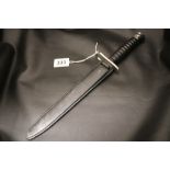 A military bayonet stamped W171445 with sheath