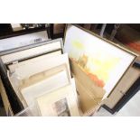 Collection of vintage framed & unframed Prints etc