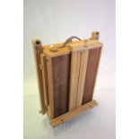 Portable wooden Artists box with built in Easel