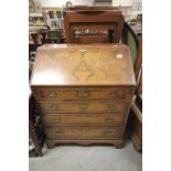 Georgian Style Yew Wood Drop Front Bureau