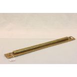 Large "Arclight" Brass parallel rolling ruler, by W Ottoway & Co Ltd Ealing London