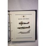Unused stamp album History of the Royal Air Force