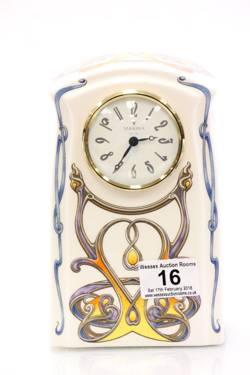 Mason's 2001 Art Nouveau style clock