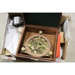 A cased Dolland Nautical Sextant. a vintage Stanley counter early digital watch etc.