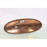 Copper Hand Beaten Dish stamped L.R.I. Borrowdale