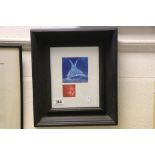 Framed & glazed limited edition print with a sea theme and marked 24/100 "Ca Carpe II Button '95"