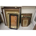 Large collection of vintage picture frames in various sizes