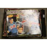 Two boxed games to include Scalextric Mighty Metro and Laser Challenge Team Force Set