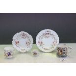 1897 Queen Victoria Jubilee ceramic trio, a Nelson commemorative Tyg & an Edward VIII Coronation mug