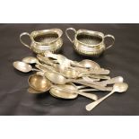 A large selection of silver plated items