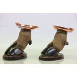 Pair of Taxidermy Deer hoof ashtrays