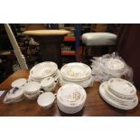 Collection of Aynsley ' Cottage Garden ' Dinner and Tea Ware including 12 Bowls, 4 Shallow Bowls,