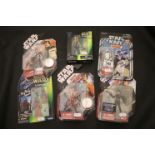 Star Wars Autographs - six carded Hasbro & Kenner figures to include Sand Trooper (signed by Anthony